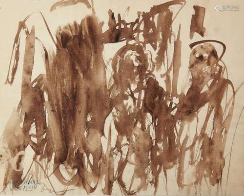 Erich Kahn, German/British 1904-1980- Figurative studies, c.1950; ink on paper, twenty sheets,