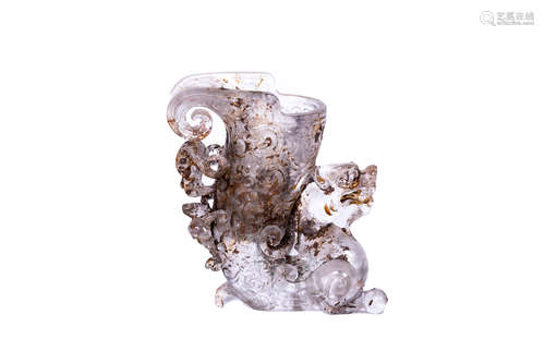 Chinese Glass Wine Vessel