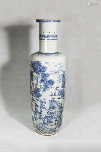 Chinese Ming Dynasty Blue And White Porcelain Vase