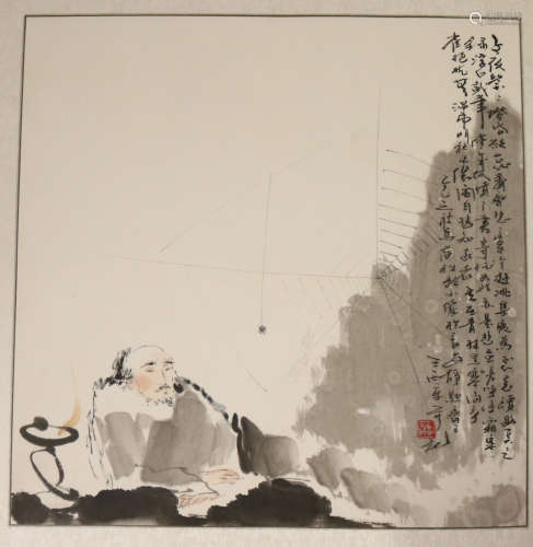 Chinese Painting Of Taibai Drunk