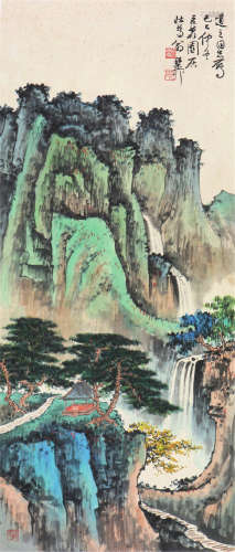 谢稚柳(1910-1997)松瀑图