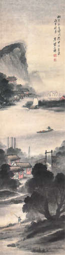 吴石仙(1845-1916)江山烟雨