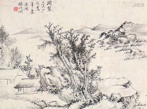 杨伯润(1837-1911)松居图