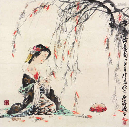 冯  远(b.1952)唐人诗意