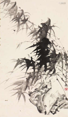 岑学恭(1917-2009)风竹