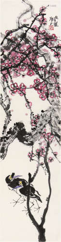 江文湛(b.1940)红梅双禽