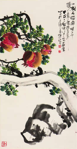 曹简楼(1913-2005)多子图