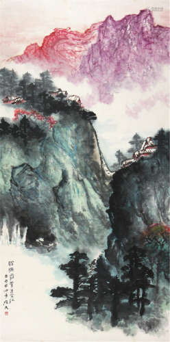 李琼九(1908-1990)深秋霜叶