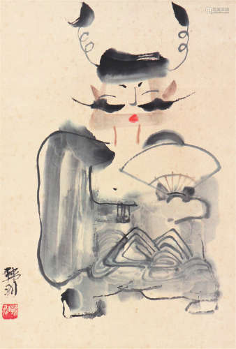 韩  羽(b.1931)七品芝麻官