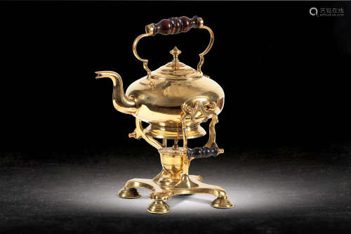 19世紀  英式甜熱酒壺連座