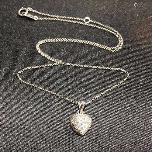 DiamondD HEART SHAPE PENDANT CHAIN