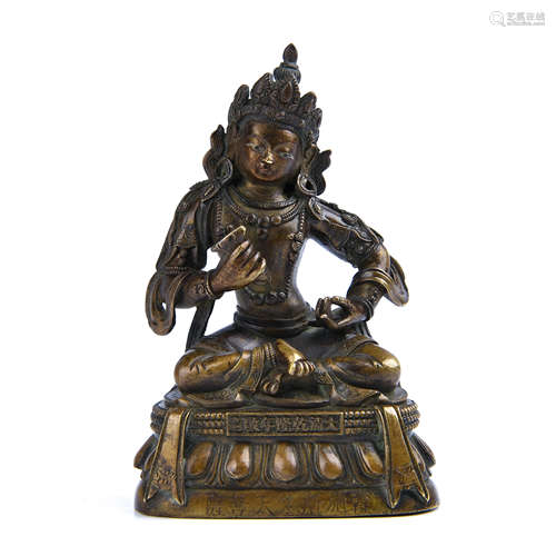 GILT BRONZE FIGURE OF VAJRADHARA