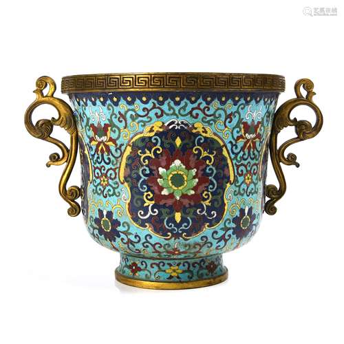 CLOISONNE ENAMLE VESSEL