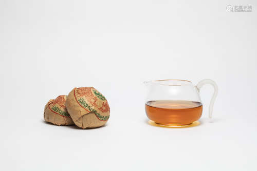 90年代中期    出口马来    大理南涧出品    土林凤凰沱茶