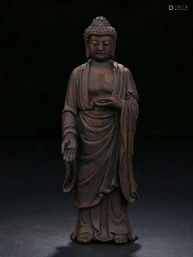 FINELY CARVED CHENXIANG AGARWOOD FIGURE OF BUDDHA