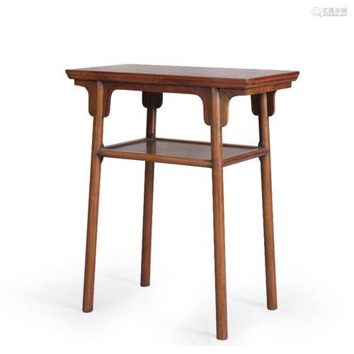 HUANGHUALI  WOOD RECESSED LEG TABLE