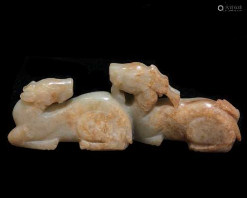 CHINESE CARVED JADE BOY