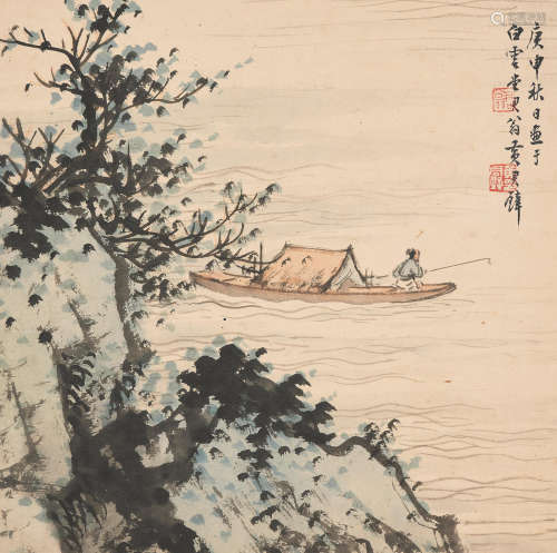 Huang Junbi (1898-1991)   Fishing