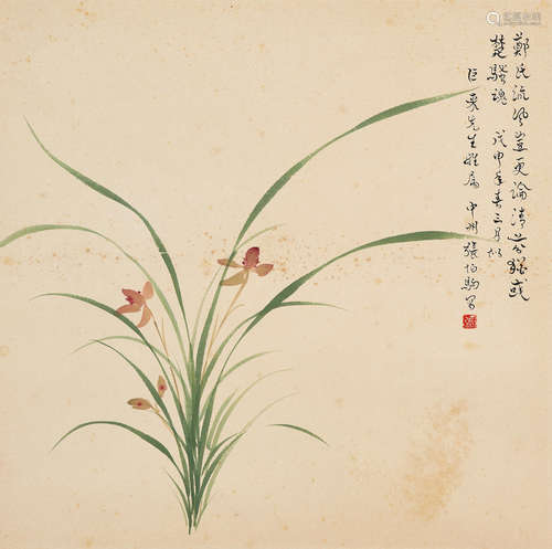 Zhang Boju (1898-1982)  Orchid