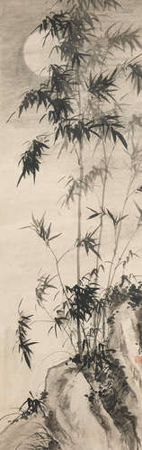 Wu Yongxiang (1913-1970)   Bamboo and Full Moon