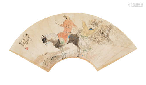 Ren Yi (1840-1896)  Hunting