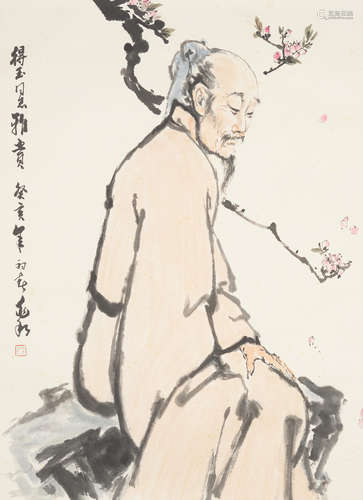 Jiang Zhaohe (1904-1986)   Portrait of a Scholar