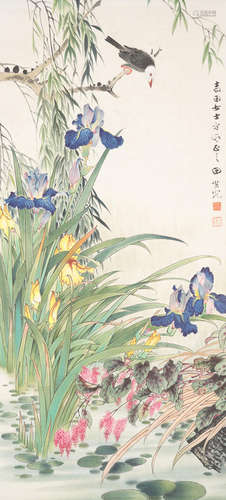 Tian Shiguang (1916-1999)   Flowers and Bird