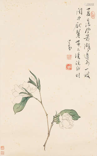 Pu Ru (1896-1963)  Chinese Rose