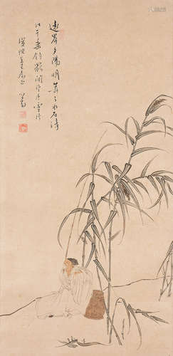 Pu Ru (1896-1963)  Fishing