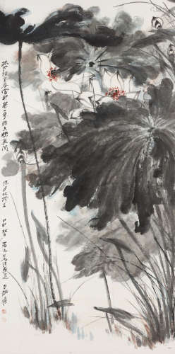 Zhang Daqian (Chang Dai-chien, 1899-1983)   Lotus