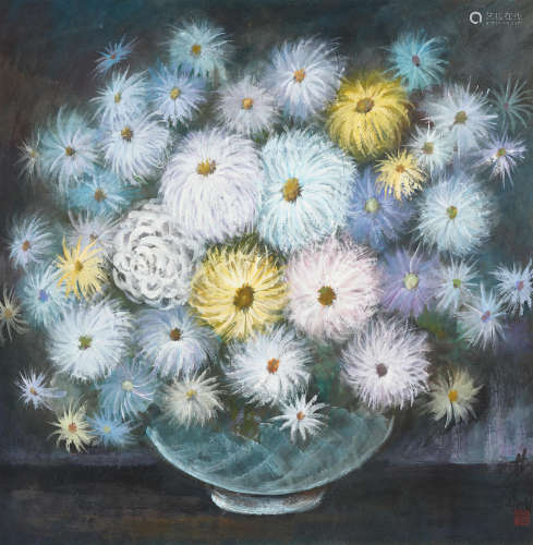 Lin Fengmian (1900-1991)  Chrysanthemum