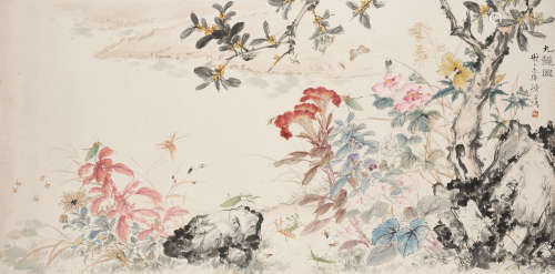 Wang Xuetao (1903-1982)   Autumn Flowers