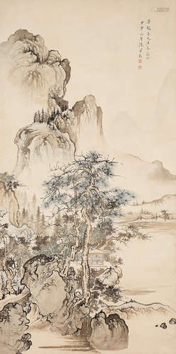 Chen Shaomei (1909-1954)  Landscape after Guo Xi (11th Century)