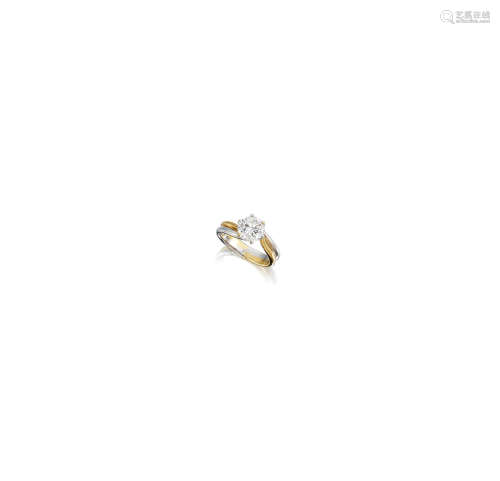 A Diamond Single-Stone Ring, by Larry
