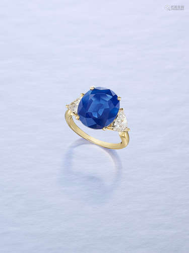 An Important Sapphire and Diamond Ring