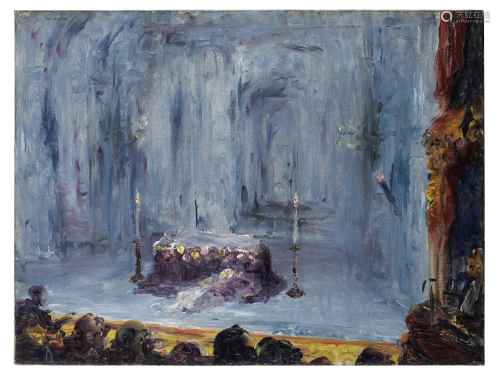 Jack B. Yeats R.H.A. (Irish, 1871-1957) Romeo and Juliet (The Last Act) 45.8 x 61.1 cm. (18 x 24 ...