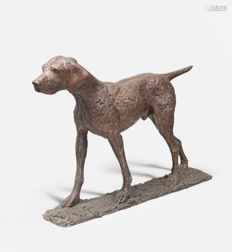 Dame Elisabeth Frink R.A. (British, 1930-1993) Dog 110 cm. (43 1/4 in.) long (including the bronz...