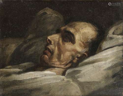 Théodore Géricault (Rouen 1791-1824 Paris) Portrait of a man, probably the engraver Francois Gode...