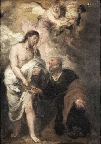 Bartolomé Esteban Murillo (Seville 1618-1682) Saint Peter receiving the keys; and The Baptism of ...