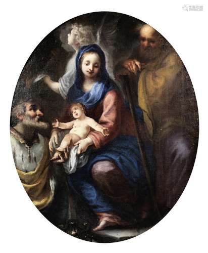 Filippo Bellini (active Urbino, circa 1550-1604) The Holy Family in a carved frame