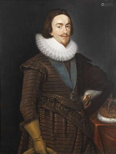 Circle of Daniel Mytens (?Delft 1590-1644 The Hague) Portrait of King Charles I, three-quarter-le...