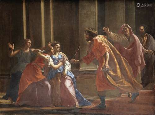 Francesco Cozza (Stilo 1605-1682 Rome) Esther before Ahasuerus