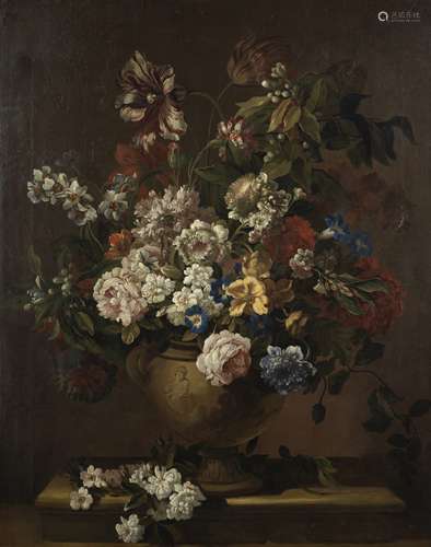 Circle of Jean-Baptiste Monnoyer (Lille 1636-1699 London) Still life of flowers