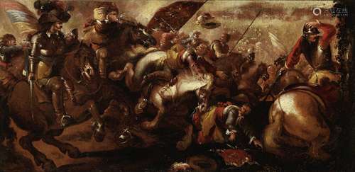 Circle of Jacques Courtois, called il Borgognone (Saint-Hyppolite 1621-1676 Rome) A cavalry battle