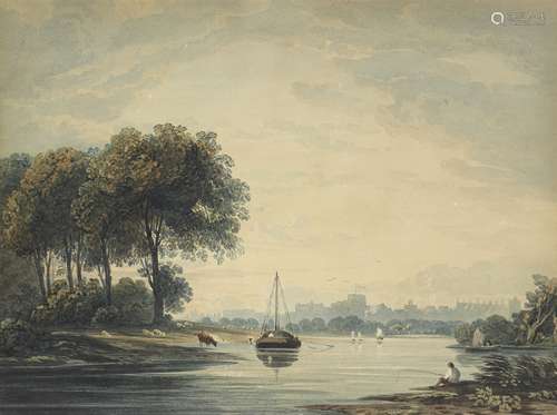 John Varley OWS (London 1778-1842) The Thames at Windsor