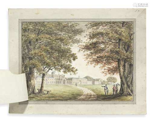 Humphry Repton (Bury St. Edmunds 1752-1818 Aylsham) North-east view of Norman Court showing a pro...