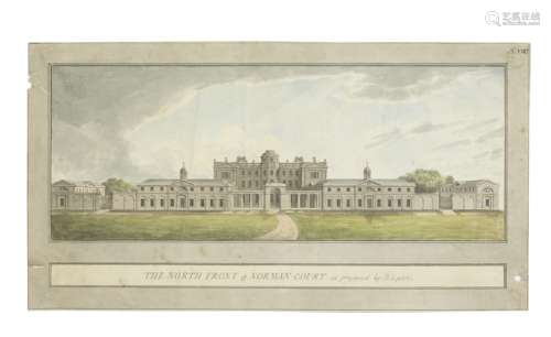 Humphry Repton (Bury St. Edmunds 1752-1818 Aylsham) Proposal for the remodelling of the North fro...