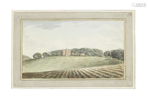 Humphry Repton (Bury St. Edmunds 1752-1818 Aylsham) View of the south front of Norman Court unframed