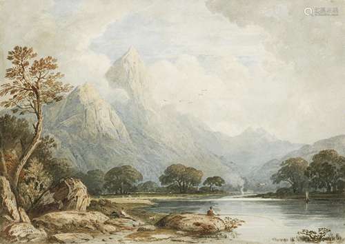 John Varley OWS (London 1778-1842) The Eagles' Nest, Lake Killarney