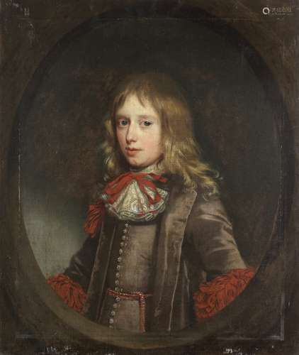 Attributed to Henri Gascars (Paris 1635-1701 Rome) Portrait of a boy of the Pym family, half-leng...